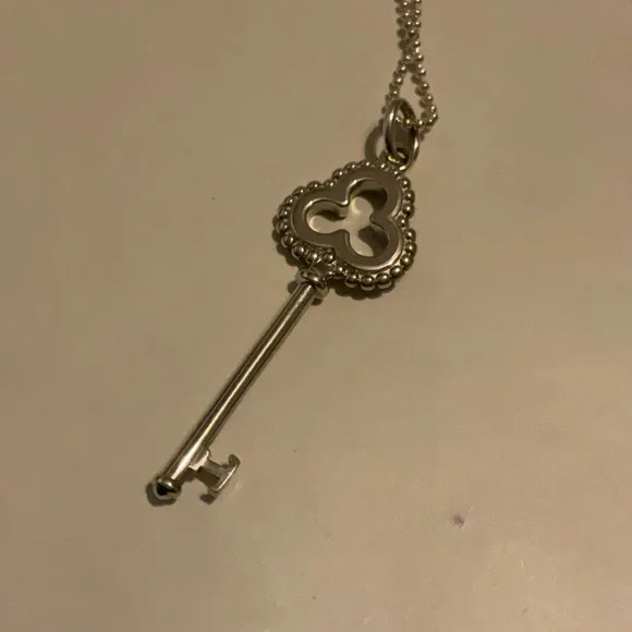 Tiffany & co key pendant necklace